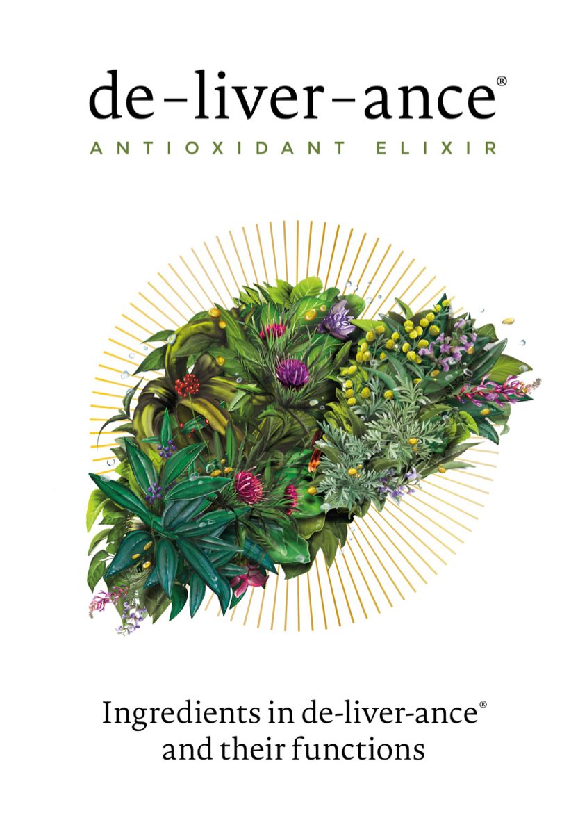 Cover of the ingredients booklet for de-liver-ance