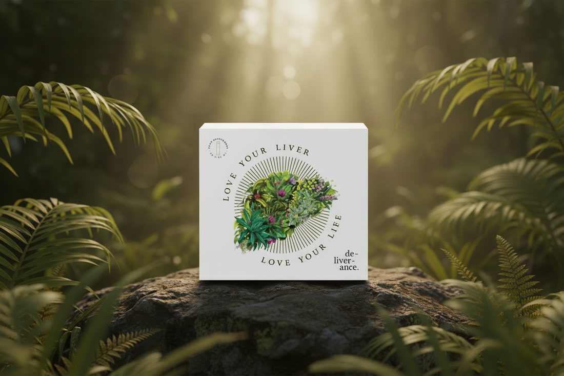 de-liver-ance carton among sunlit ferns